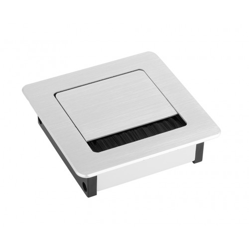 Passe-câble ALU 100x100x29mm alu - Sans marque