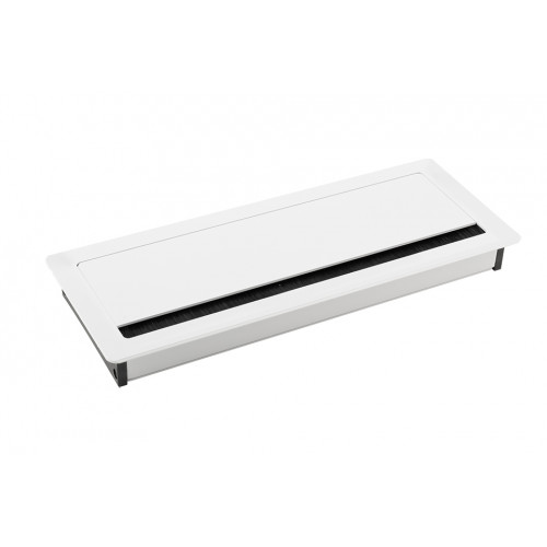 Passe-câble ALU 240x100x29mm blanc - Sans marque