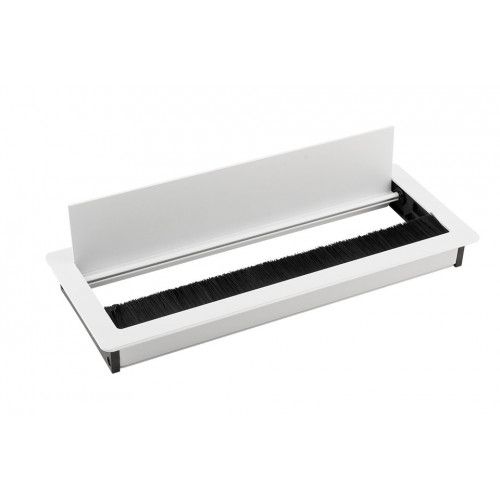 Passe-câble ALU 240x100x29mm blanc - Sans marque