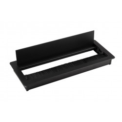 Passe-câble ALU 240x100x29mm noir - Sans marque