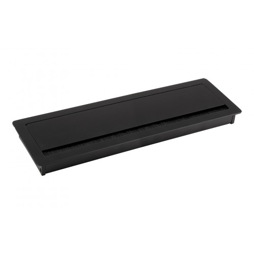 Passe-câble ALU 300x100x29mm noir - Sans marque