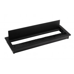 Passe-câble ALU 300x100x29mm noir - Sans marque