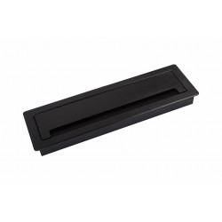 Passe-câble avec amorti ALU 300x90x28mm noir mat brossé de marque Sans marque, référence: B9397600