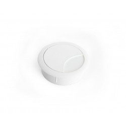 Passe-câble plastique 60mm blanc - Sans marque