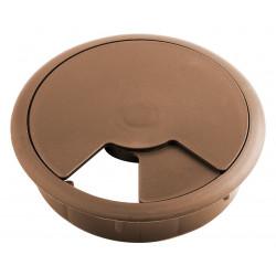 Passe-câble plastique 80mm  noyer de marque Sans marque, référence: B9400600