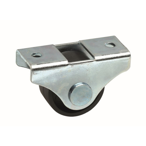 Roulette de meuble 25mm fixe noir - Sans marque