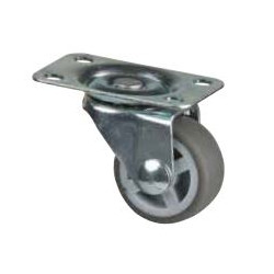 Roulette de meuble 30mm pivotante bande souple grise de marque Sans marque, référence: B9402700