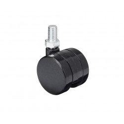 Roulette de meuble 40mm avec axe M10 noir de marque Sans marque, référence: B9403000