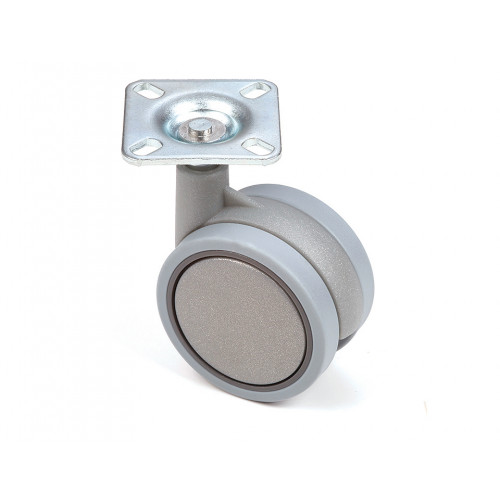 Roulette de meuble 60mm avec bandage souple - Sans marque