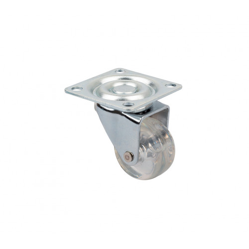Roulette de meuble TOP-E O 35mm transparent sans frein - Sans marque