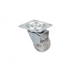 Roulette de meuble TOP-E o35mm transparent foncé sans frein de marque Sans marque, référence: B9406800