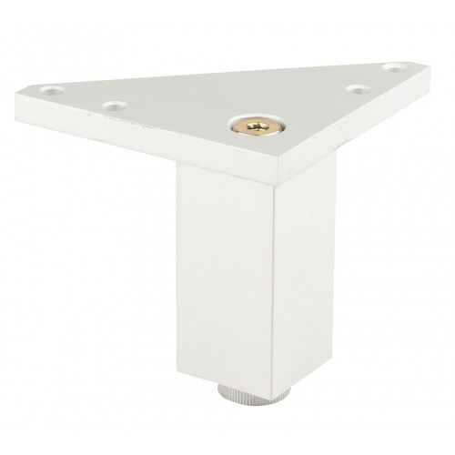 Pied de meuble FA002 75 mm réglable chrome mat - Sans marque