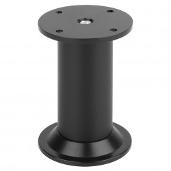 Pied de meuble FA004 80 mm réglable noir mat de marque Sans marque, référence: B9418000