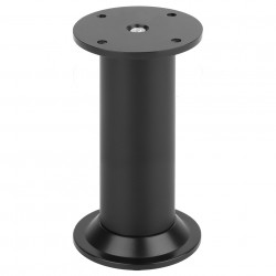 Pied de meuble FA004 100 mm réglable noir mat de marque Sans marque, référence: B9418300