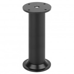Pied de meuble FA004 120 mm réglable noir mat de marque Sans marque, référence: B9418600