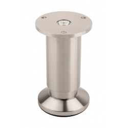 Pied de meuble FA005 80 mm réglable imitation acier inox de marque Sans marque, référence: B9419000
