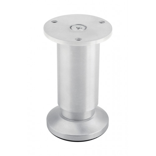 Pied de meuble FA005 120 mm réglable alu brossé - Sans marque