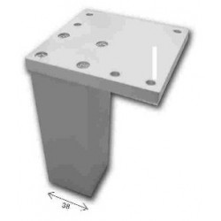 Pied de meuble FA006 100mm chrome mat - Sans marque