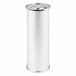 Pied de meuble FA008 100 mm réglable chrome mat de marque Sans marque, référence: B9420300