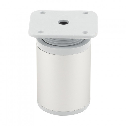 Pied de meuble FA010 60 mm réglable chrome mat - Sans marque