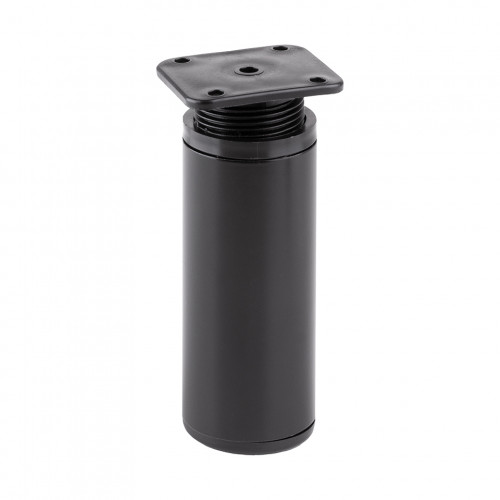 Pied de meuble FA010 100 mm réglable noir mat - Sans marque