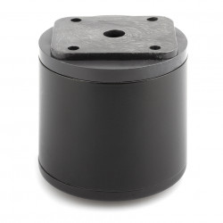 Pied de meuble FA011 60 mm réglable noir mat de marque Sans marque, référence: B9422500