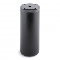 Pied de meuble FA011 100 mm réglable noir mat de marque Sans marque, référence: B9422700