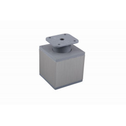 Pied de meuble FA012 100 mm réglable imitation inox de marque Sans marque, référence: B9423200