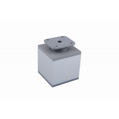 Pied de meuble FA012 150 mm réglable chrome mat - Sans marque