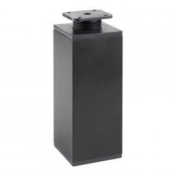 Pied de meuble FA012 150 mm réglable noir mat de marque Sans marque, référence: B9423600