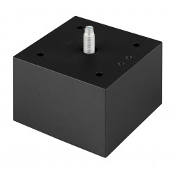 Pied de meuble FP002 50mm noir mat de marque Sans marque, référence: B9425300