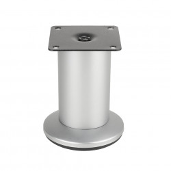 Pied de meuble FS001 80 mm réglable chrome mat de marque Sans marque, référence: B9428300