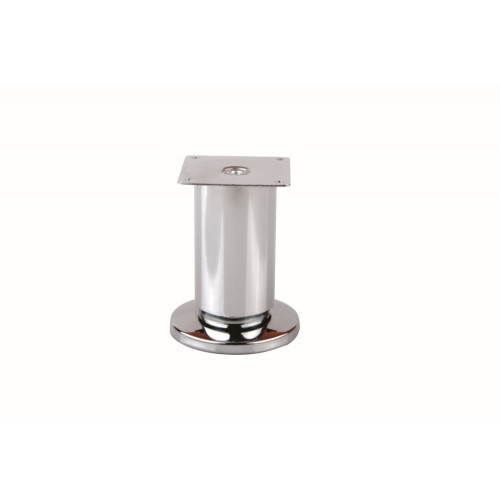 Pied de meuble FS001 150 mm réglable chrome brillant - Sans marque
