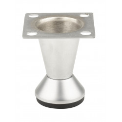 Pied de meuble FS002 50 mm réglable chrome mat de marque Sans marque, référence: B9431200