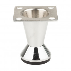 Pied de meuble FS002 80 mm réglable chrome brillant de marque Sans marque, référence: B9431300