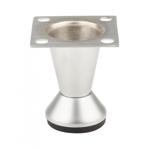 Pied de meuble FS002 80 mm réglable chrome mat - Sans marque