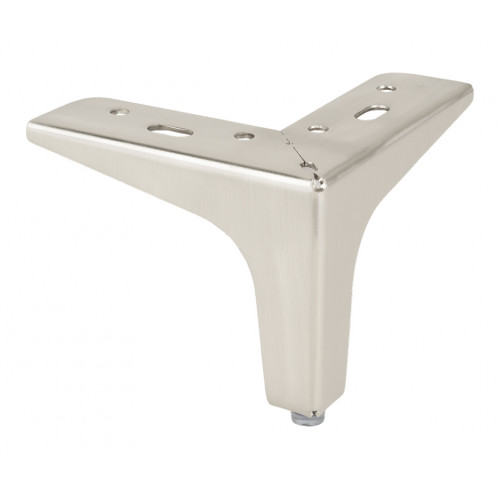 Pied de meuble FS003 130mm imitation inox - Sans marque