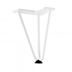 Pied de meuble FS004 175mm blanc brillant - Sans marque