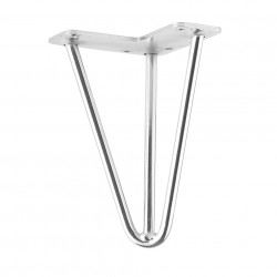 Pied de meuble FS004 175mm chrome de marque Sans marque, référence: B9432200