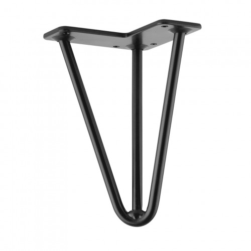 Pied de meuble FS004 175mm noir mat - Sans marque