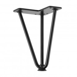 Pied de meuble FS004 175mm noir mat - Sans marque