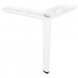 Pied de meuble FS006 150mm blanc mat de marque Sans marque, référence: B9432600