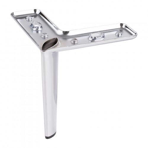 Pied de meuble FS006 150mm chrome brillant - Sans marque