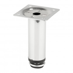 Pied de meuble FS014 100R mm chrome brillant de marque Sans marque, référence: B9434400