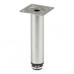 Pied de meuble FS014 150 mm réglable chrome mat de marque Sans marque, référence: B9434800