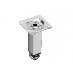 Pied de meuble FS015 150 mm réglable chrome brillant de marque Sans marque, référence: B9435400