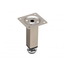 Pied de meuble FS015 150 mm réglable chrome mat de marque Sans marque, référence: B9435500