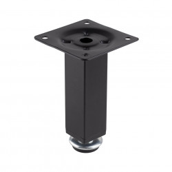 Pied de meuble FS015 150 mm réglable noir mat de marque Sans marque, référence: B9435600