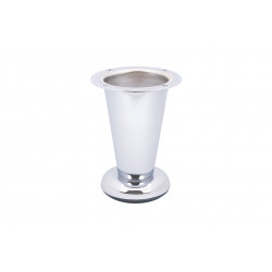Pied de meuble FS016 100 mm réglable chrome brillant de marque Sans marque, référence: B9435700