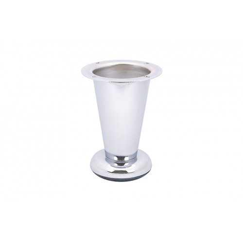 Pied de meuble FS016 100 mm réglable chrome brillant - Sans marque